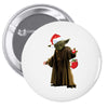 yoda christmas Pin-back button
