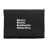 bears, beets, battlestar galactica Accessory Pouches