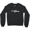 banksy style ak47 art   funny Crewneck Sweatshirt