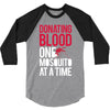 donating blood one mosquito funny 3/4 Sleeve Shirt