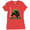 mjolnir calling Ladies Fitted T-Shirt
