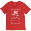 Fuck Sake (Black) V-Neck Tee