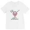 hearts queen of hearts V-Neck Tee