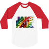 jake paul text paradise 3/4 Sleeve Shirt