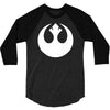 rebel alliance sticker vinyl decal star wars   car window wall decor 3/4 Sleeve Shirt