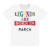 legends are born march All Over Women's T-shirt
