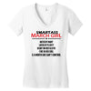 Smartass March Girl Women's V-Neck T-Shirt