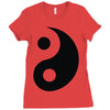 yin yang Ladies Fitted T-Shirt