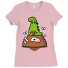 poosaurus Ladies Fitted T-Shirt