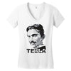 tesla Women's V-Neck T-Shirt