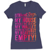 my heart is empty Ladies Fitted T-Shirt