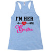 i'm her bestie Racerback Tank