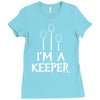 i am a keeper Ladies Fitted T-Shirt