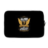 All Men Are Created Equal But Only The Best Are Born In January Laptop sleeve