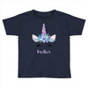 birthday unicorn family series brother Toddler T-shirt