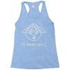 rude offensive racist Racerback Tank