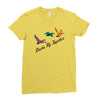 ducks fly together Ladies Fitted T-Shirt