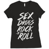 sex drugs rock n roll Ladies Fitted T-Shirt