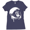 astronaut monkey Ladies Fitted T-Shirt