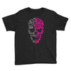 two coloured skull Youth Tee