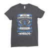 Never Underestimate the Strength of a Stomach Cancer Warrior Ladies Fitted T-Shirt