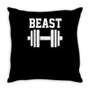 new beast dumbbell muscle Throw Pillow