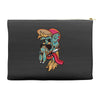 old skul dude Accessory Pouches