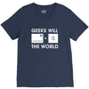 geeks will save the world mac version (2) V-Neck Tee