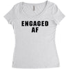 engaged af Women's Triblend Scoop T-shirt
