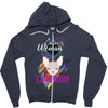 who loves chihuahua Zipper Hoodie