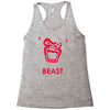 instinct attention gorilla beast Racerback Tank