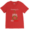 dreaming of a white christmas V-Neck Tee
