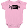 evolve t shirt small funny evolution science atheist darwin atheism fi Baby Onesie