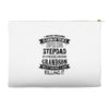 Super Cool Stepdad Of A Freaking Awesome Grandson Accessory Pouches