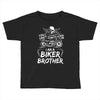 You Cant Scare Me I am Biker Brother Toddler T-shirt
