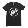 scott pilgrim vs the world bass guitar rockband vintage show movie tee Ladies Fitted T-Shirt