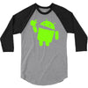 android eats apple 3/4 Sleeve Shirt