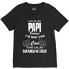 I'm Called Papi Because  I'm Way Too Cool To Be Called Grandfather V-Neck Tee