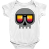 sunset skull Baby Bodysuit