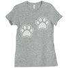 dog paws set of 2 Ladies Fitted T-Shirt