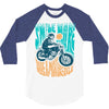 smile more, ride a motorcycle 3/4 Sleeve Shirt
