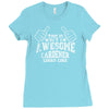 this is what an awesome gardener looks like Ladies Fitted T-Shirt