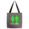life is simple funny Tote Bags