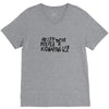 35. help!! theese peeple r kidnaping us 019 V-Neck Tee
