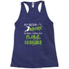 my broom broke Racerback Tank