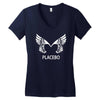 placebo wing logo Women's V-Neck T-Shirt