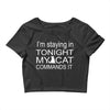 cat command Crop Top