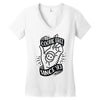 cootie shot (black) Women's V-Neck T-Shirt