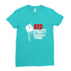 RED PAINBALL Ladies Fitted T-Shirt