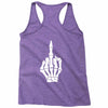 Flipping Someone Off Racerback Tank